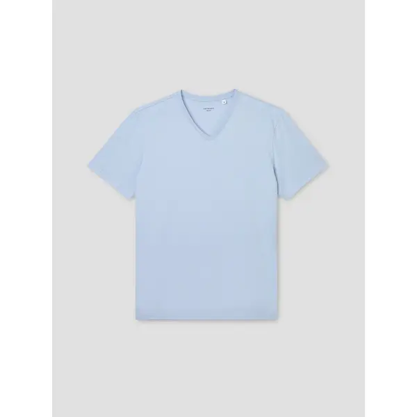 T-shirt col V mélange coton Supima®