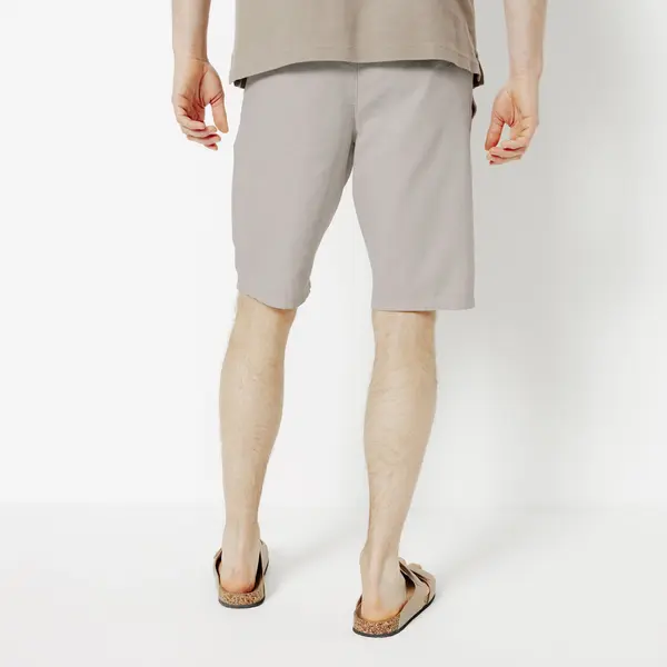 Bermuda uni en coton lin