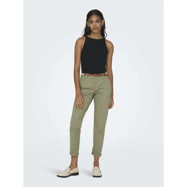 Achetez le Pantalon Chino Kaki Femme ONLY du 34 au 42