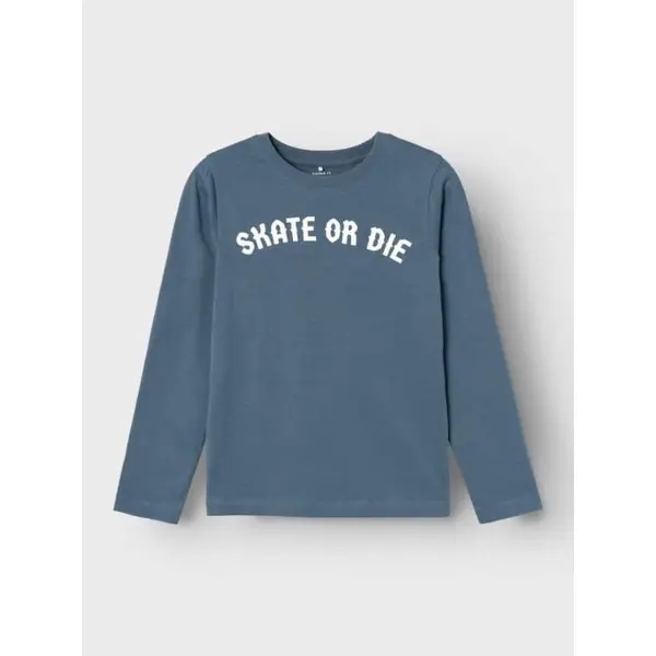 T-SHIRT MANCHES LONGUES BLEU SQUELETTE NAME IT GARCON DU 6 ANS AU 12 ANS 13234968