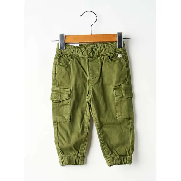 Pantalon Droit Mayoral Vert Taille Élastique