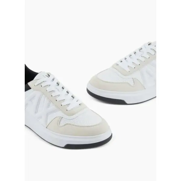 Baskets op.blanc+noir - Armani