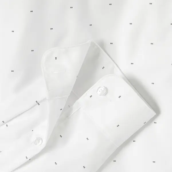 Chemise sans repassage slim en coton imprimée