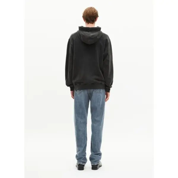 Sweatshirt zippé avec sérigraphie noir homme - The kooples