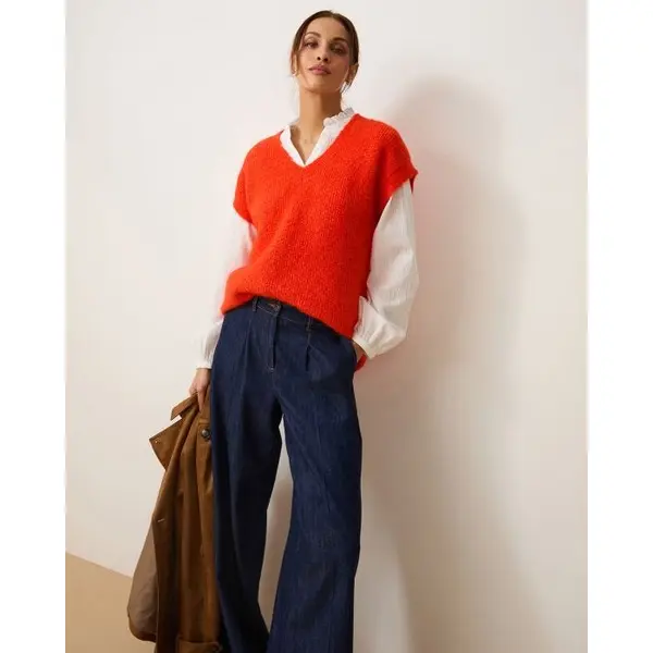 Pull sans manches maille perlée Thermolactyl