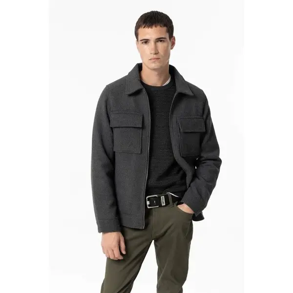 Veste Grise Casual Tiffosi : Élégance et Confort pour Homme