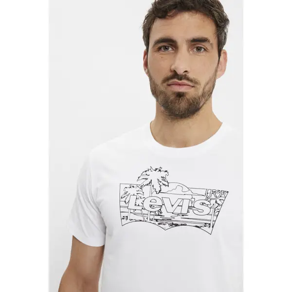 T-shirt Graphic Palm blanc