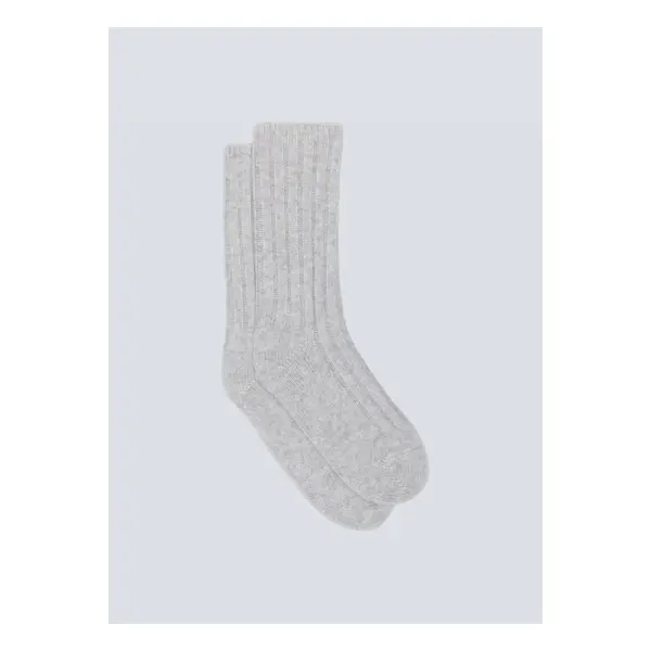 Chaussettes cachemire irene acier - Notshy