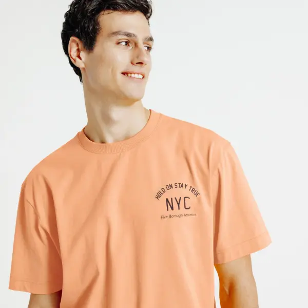 Tee shirt en coton imprimé NYC