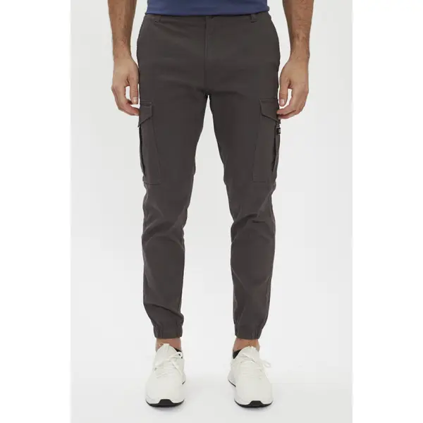 Pantalon cargo gris anthracite