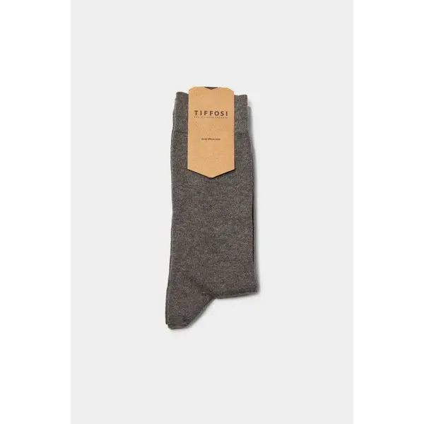 Paire de chaussettes fines grises unies Tiffosi homme du 40 au 44