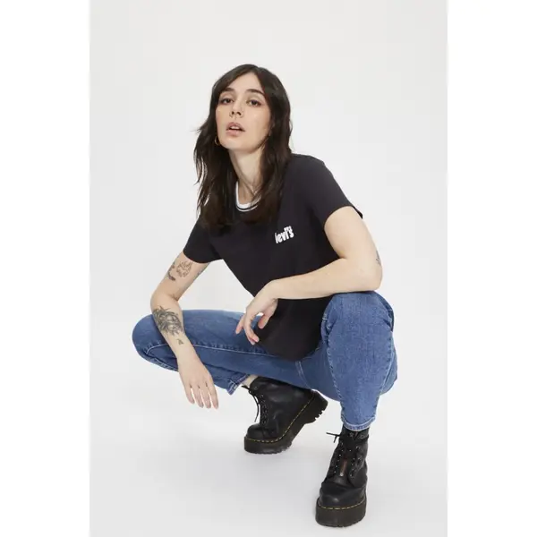 T-shirt noir imprimé