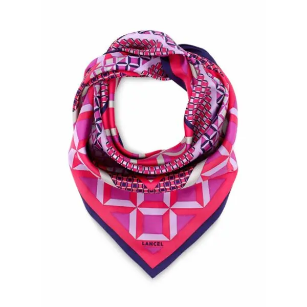 Motif graphic - carre 90 - vert clair - Lancel