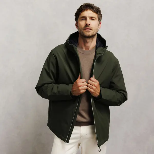 Blouson à capuche zippé