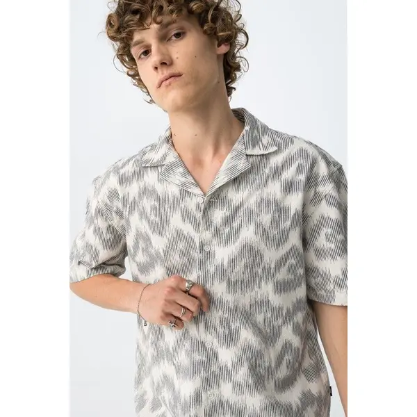 Chemise Beige Motifs Tiffosi Homme Ado