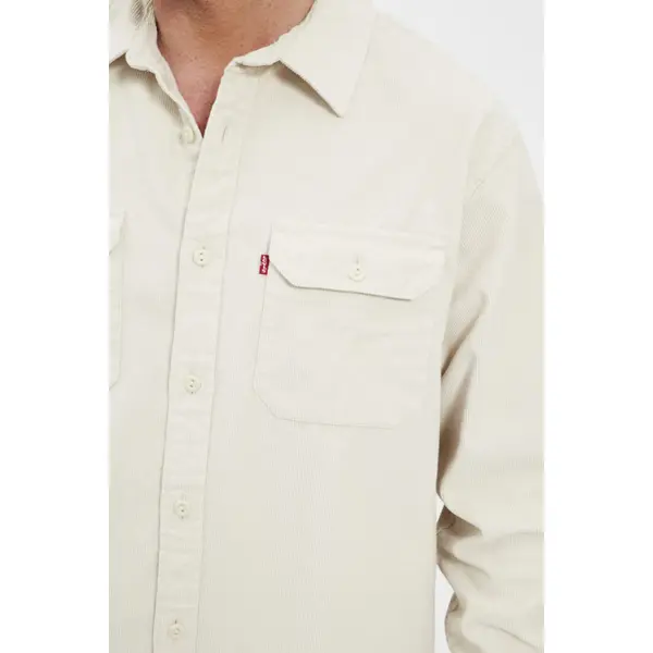 Chemise Jackson côtelée crème
