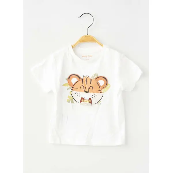 T-shirt Mayoral Blanc Manches Courtes