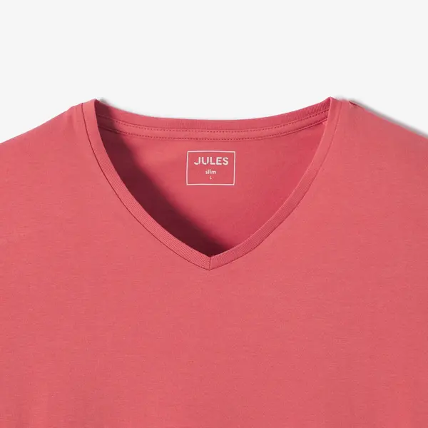 Tee shirt col V en coton