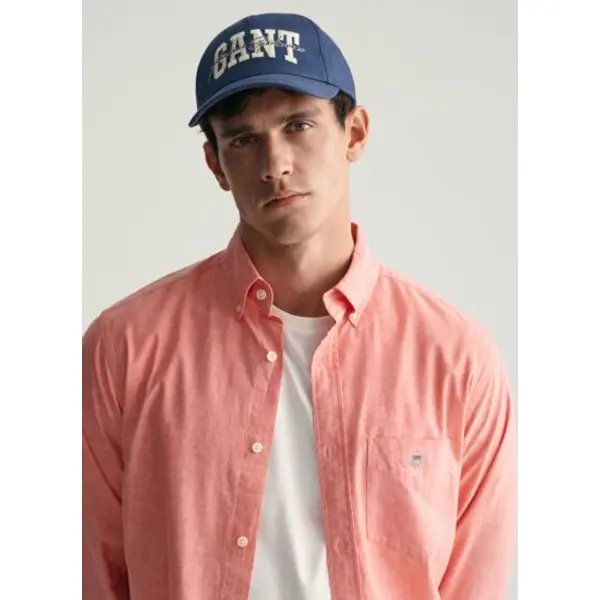 Regular fit cotton linen shirt - Gant Outlet