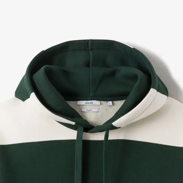 Sweat à capuche rayé