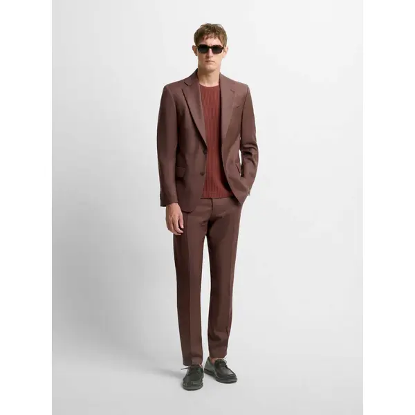 Veste de costume slim en laine mélangée