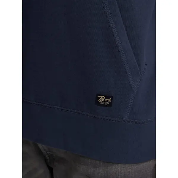 Sweat à Capuche Bleu Motif Moto Petrol Industries Homme S-XXL