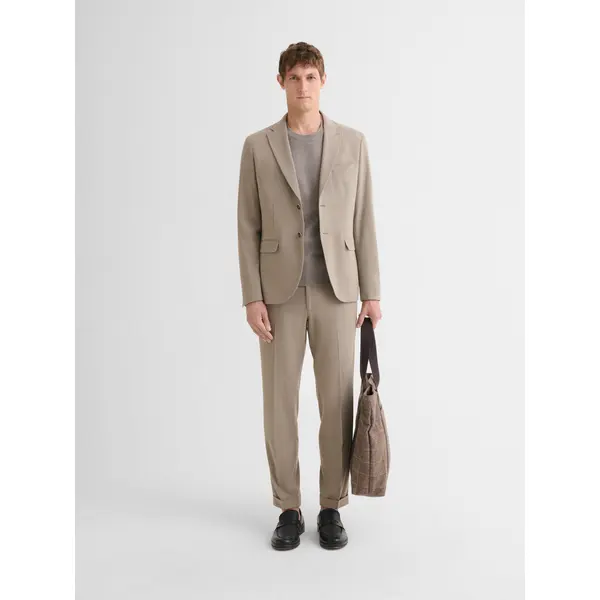 Costume 2 pièces slim marron clair