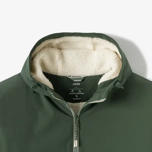 Blouson à capuche doublé en sherpa