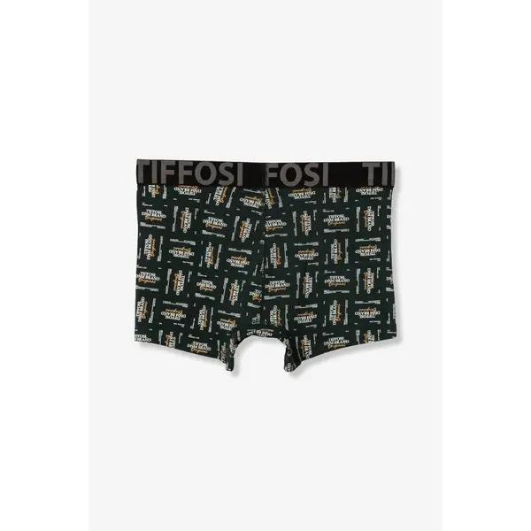 Sous-vêtements homme boxer vert avec motif original Tiffosi du S au XL