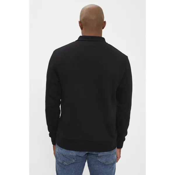 Sweat col montant zippé noir
