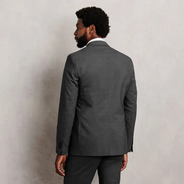 Costume 2 pièces slim bi-stretch - Gris moyen