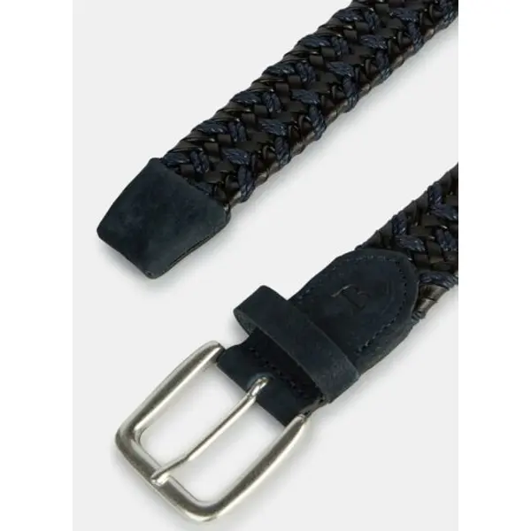 Ceinture tressée extensible en cuir mélangé - Boggi milano