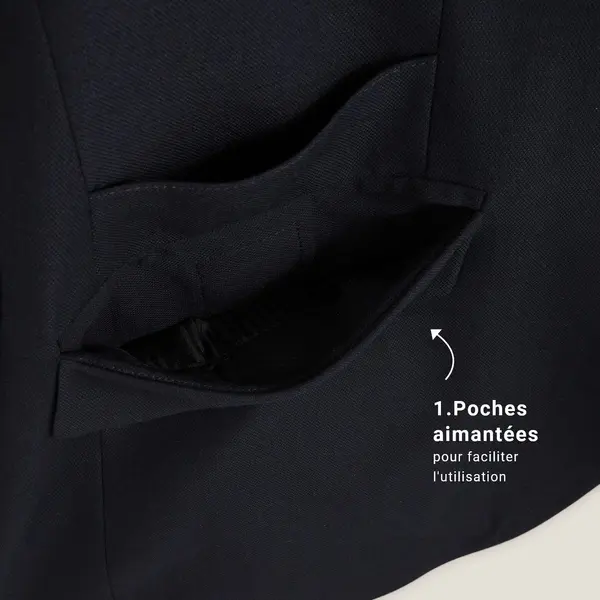 Veste de costume pour personne à mobilité réduite
