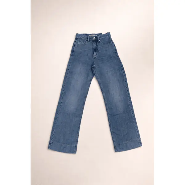 Jean bleu coupe large en lyocell femme Tiffosi