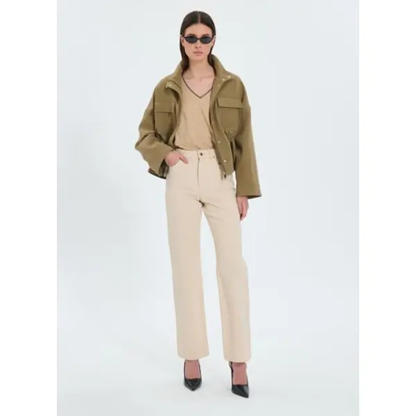 Jean crop beige - Zapa