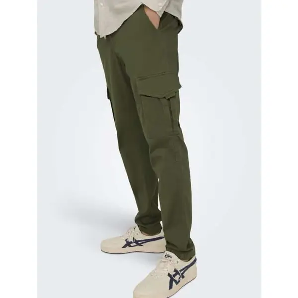 Pantalon Cargo Kaki Tapered ONLY & SONS Homme W28-W34 | Style Urbain 2025"