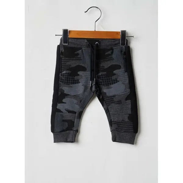 Pantalon Droit Boboli Noir Taille Élastique