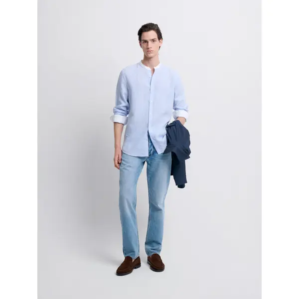 Chemise slim en lin