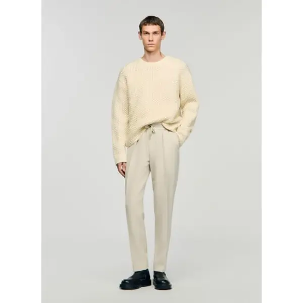 Pantalon droit élastiqué - Sandro