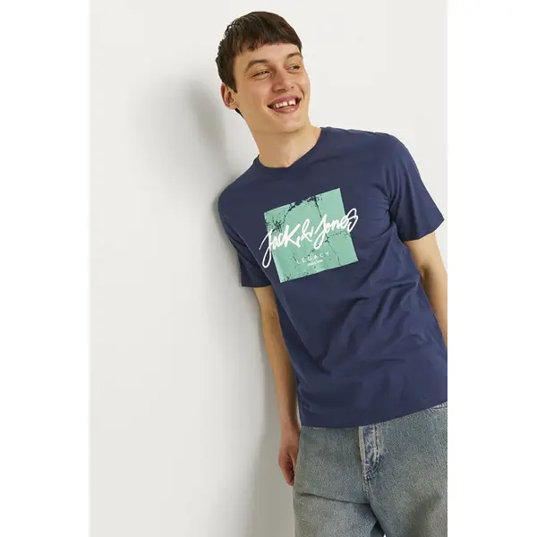 T-shirt Tiley bleu marine col rond