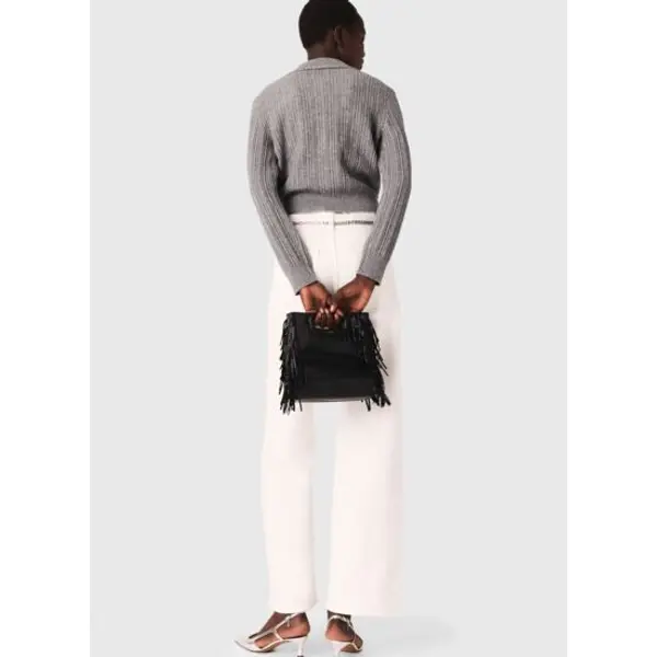 Cardigan avec col strassé - Maje