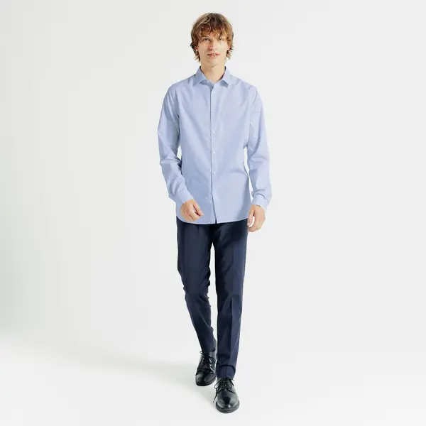 Chemise sans repassage rayée slim