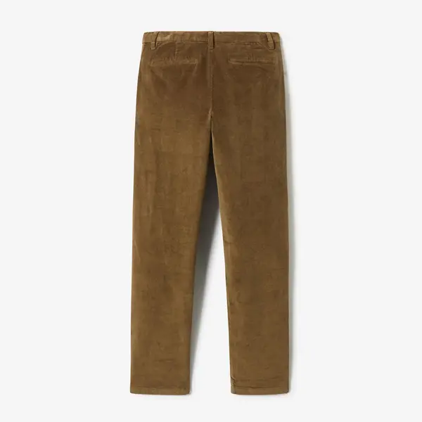 Pantalon chino straight en velours