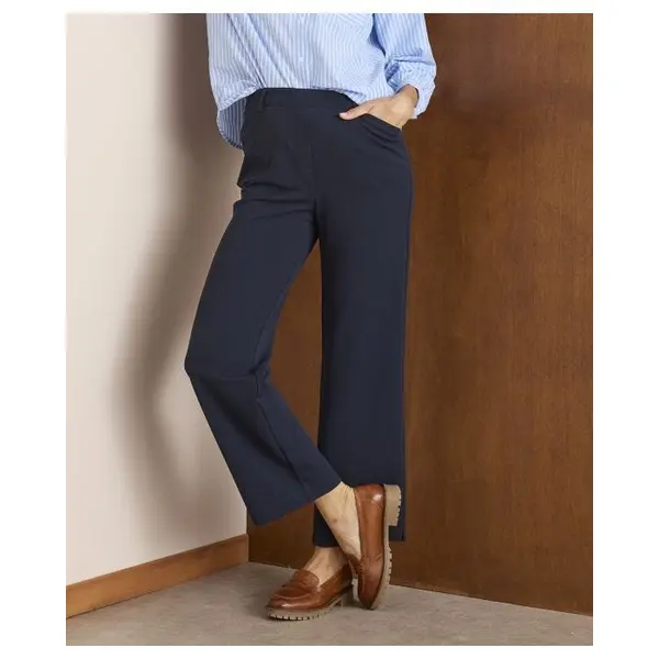 Pantalon 7/8ème maille crêpe