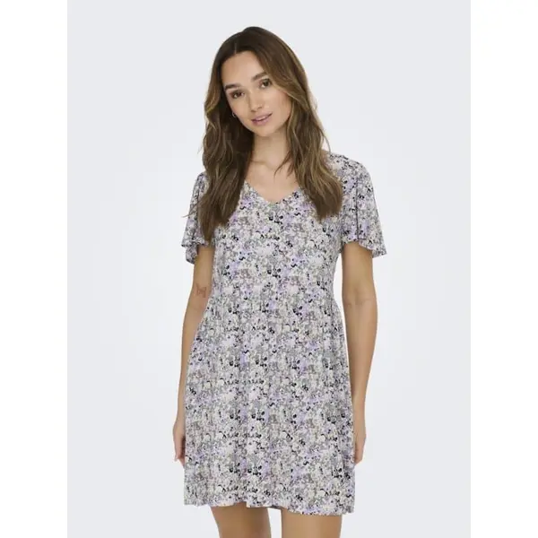 ROBE VIOLETTE FLEURIE PROMOTION