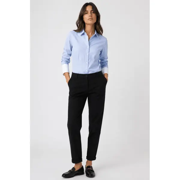 Chemise bleu ciel ajustée Tiffosi femme