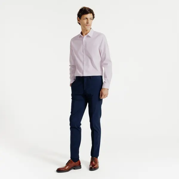Chemise sans repassage en coton regular