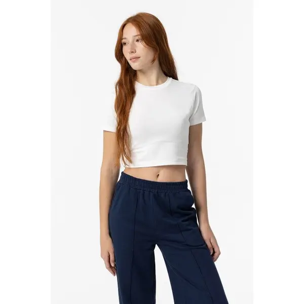 Tee-shirt court blanc Tiffosi : le style ado pour fille de 12 à 16 ans