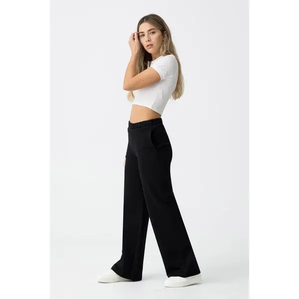Pantalon Jogging Noir Coupe Large TIFFOSI Ado Fille du XXS au L