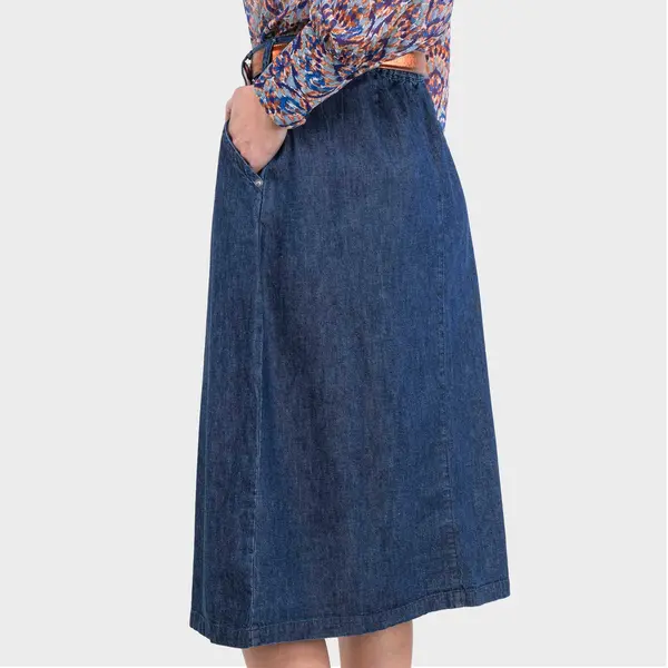 Jupe denim boutonnée